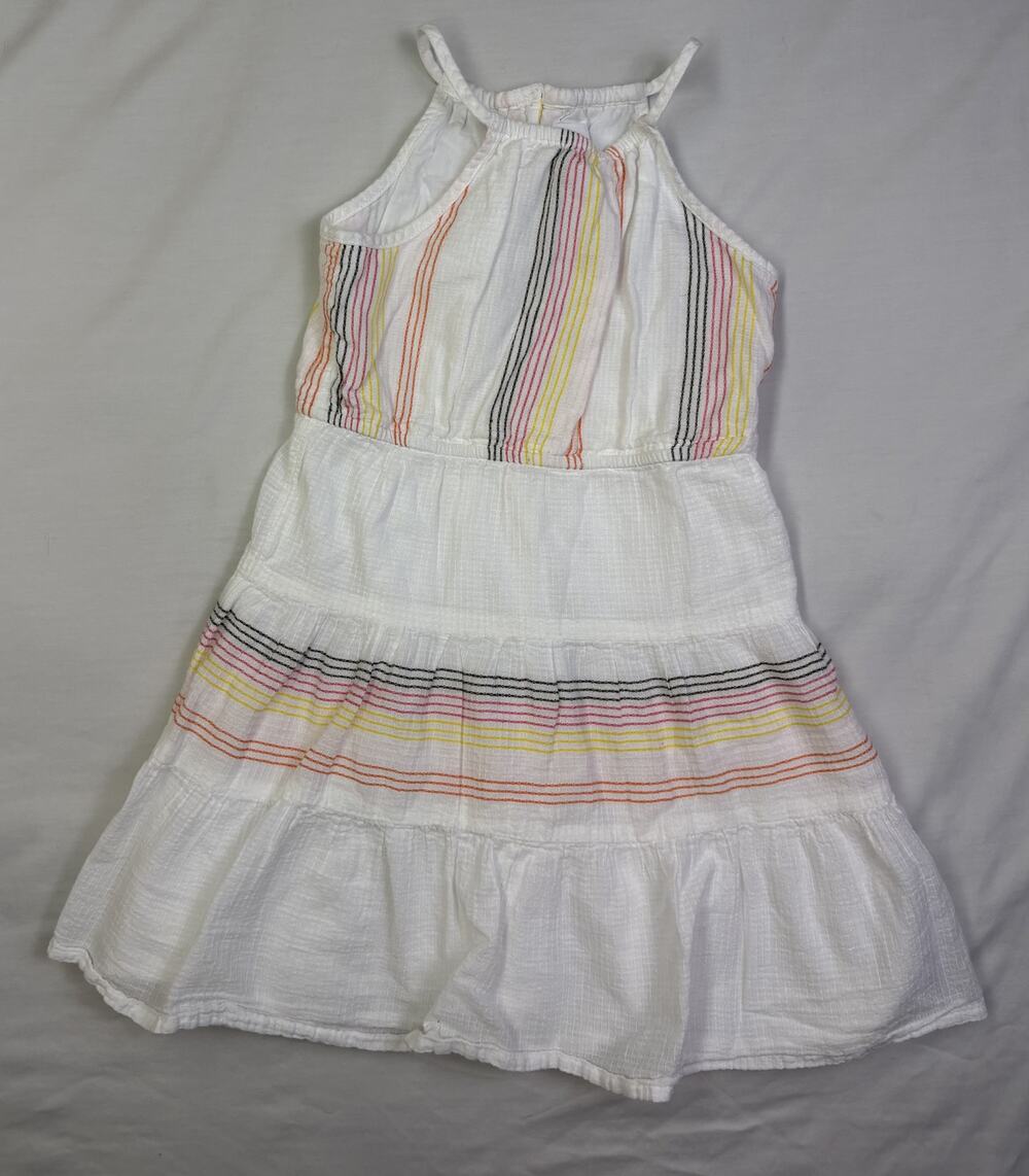 babyGap Girls Dress Size 5 White Multicolor Stripe Tiered Summer Sundress